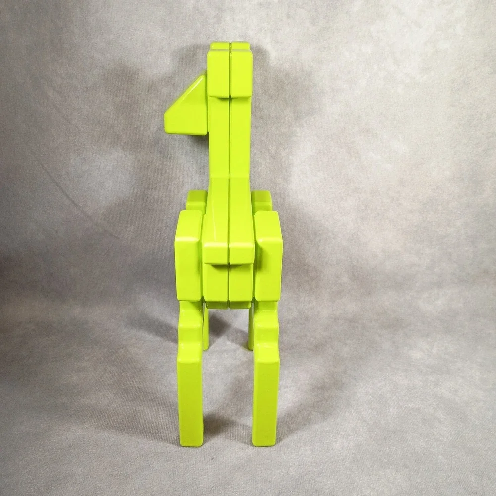 IKEA Monika Mulder Deer Figurine Green Metal Modern Geometric Decor